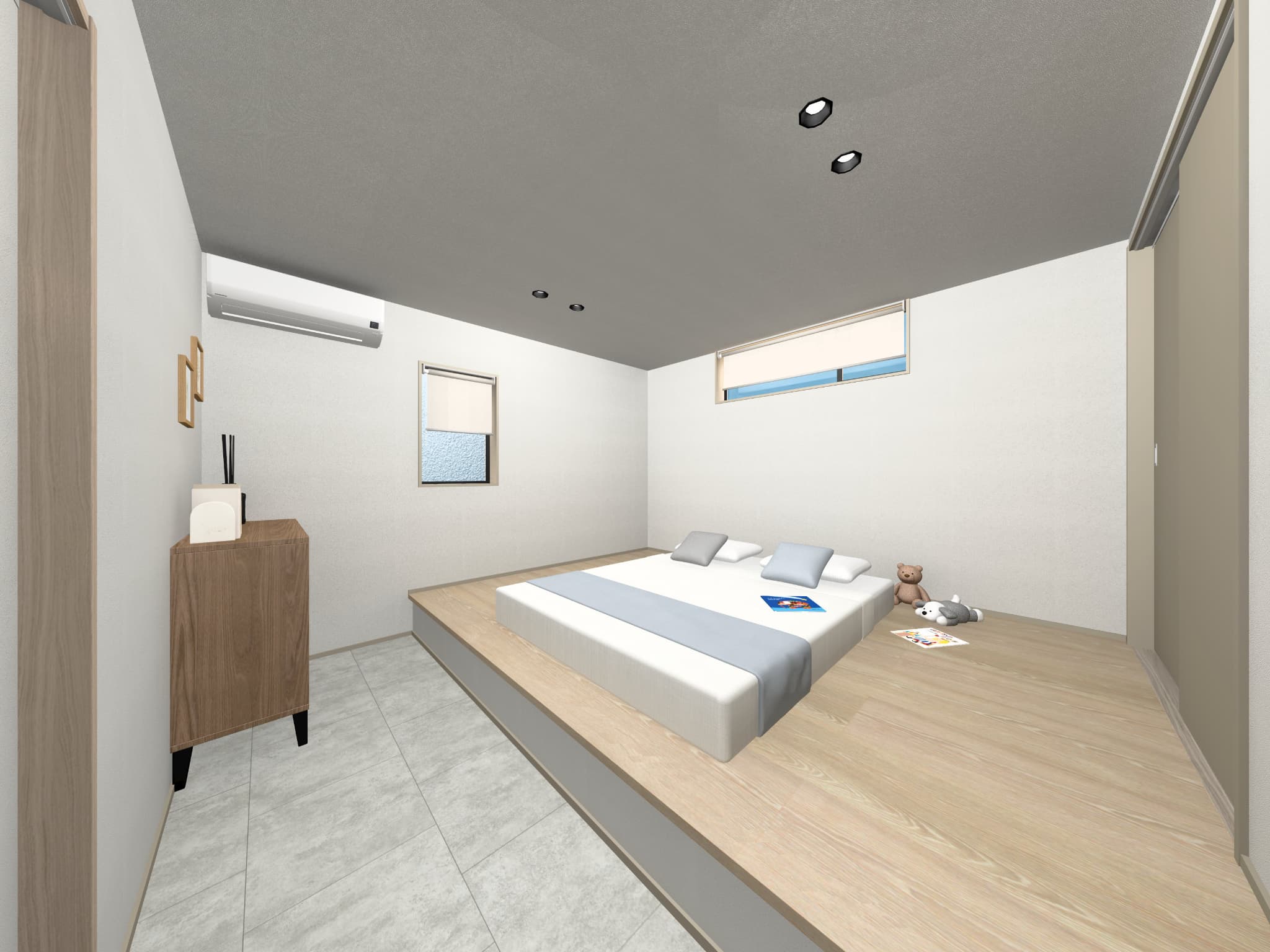 武雄市新築建売住宅「OURS中野Ⅲ1号地」主寝室