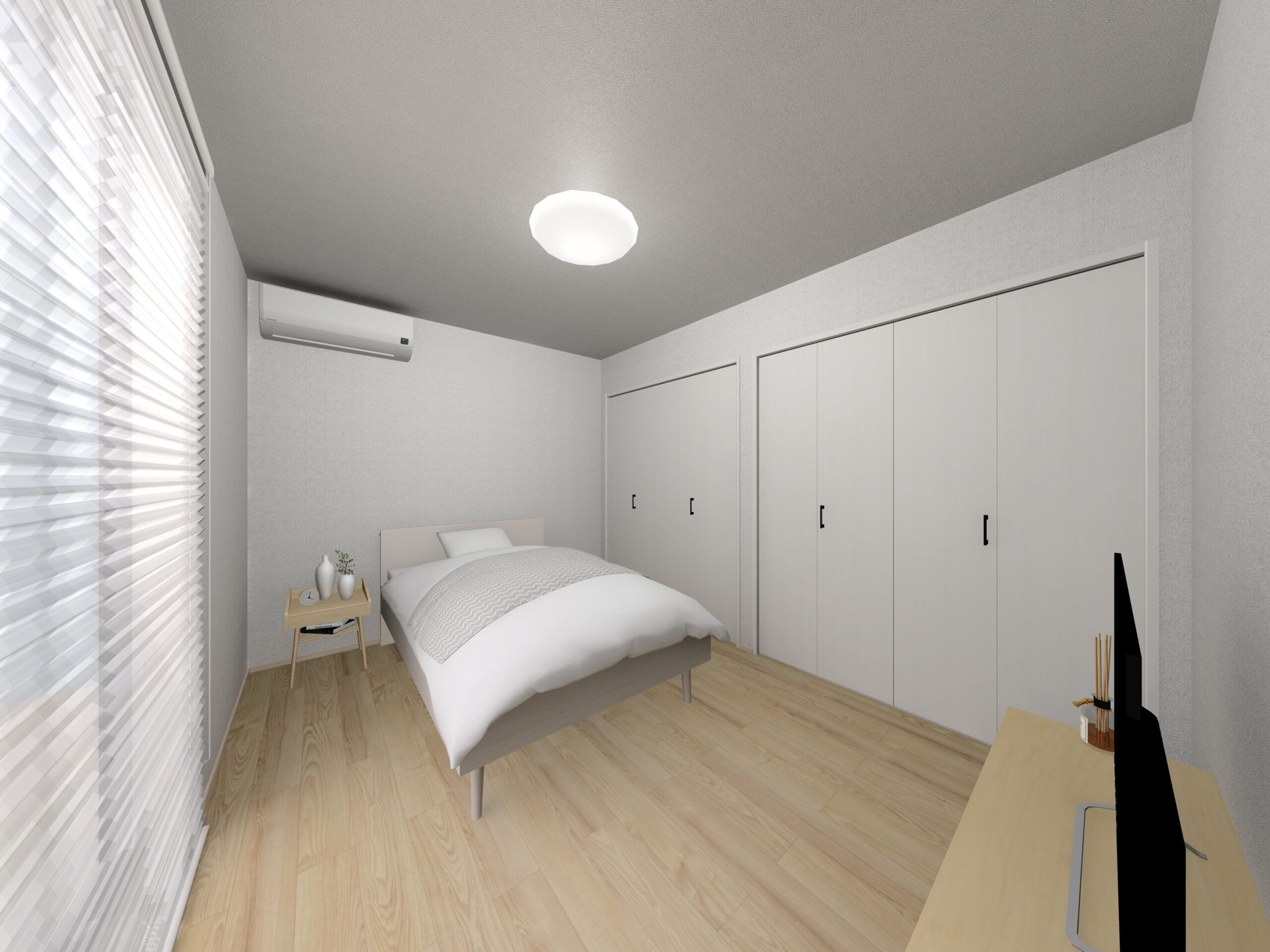 小城市新築建売住宅「OURS桜岡Ⅲ4号地」主寝室