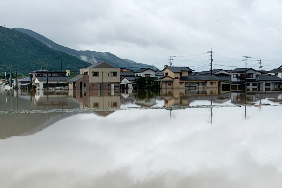 8月豪雨により被災した武雄市内の様子①