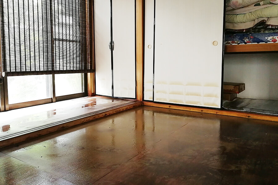 09 8月豪雨により浸水した家屋(床間)