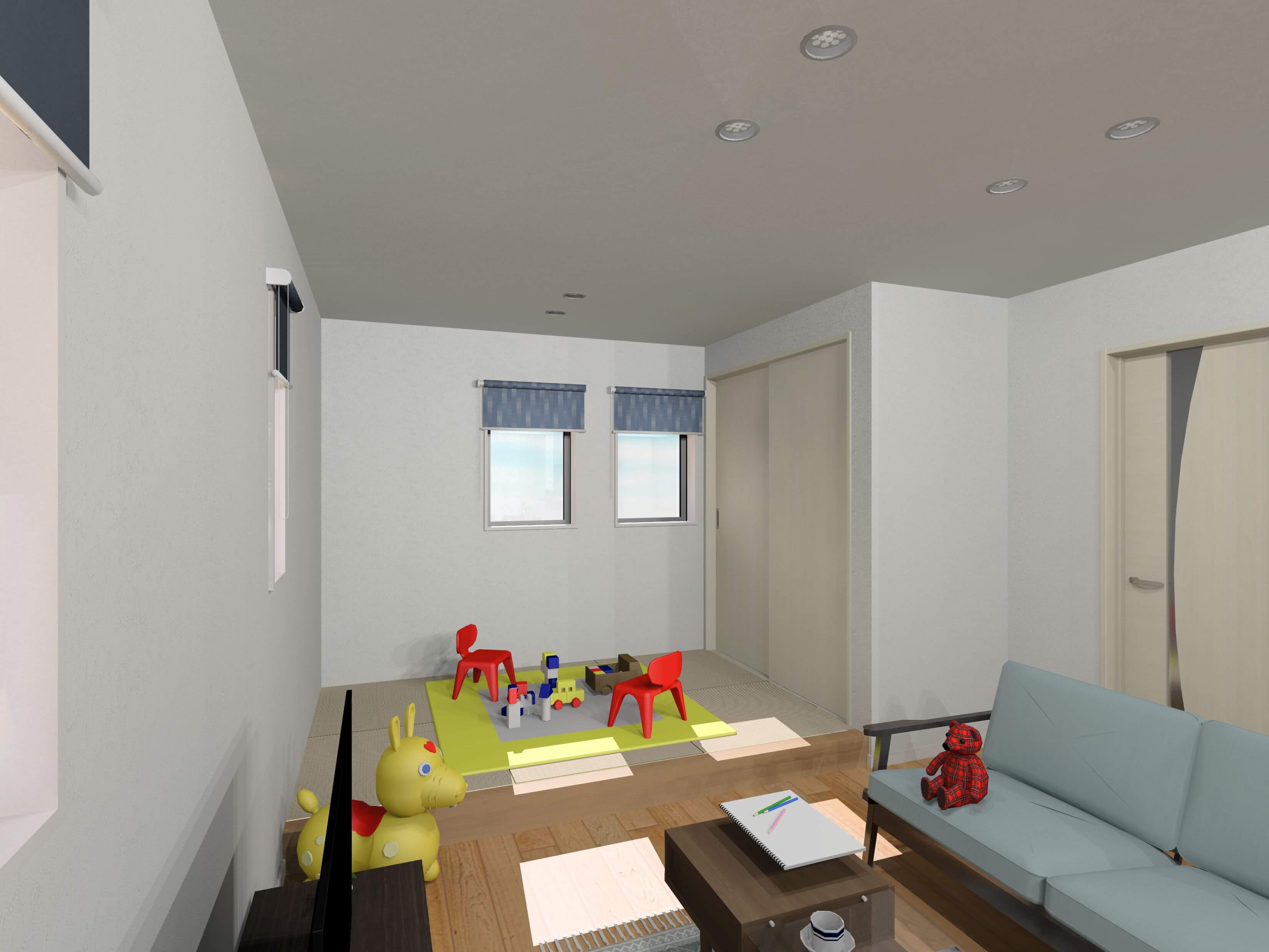 OURS 嬉野 1号地 和室コーナー 嬉野市 新築 建売 OURS 嬉野1号地 畳スペース