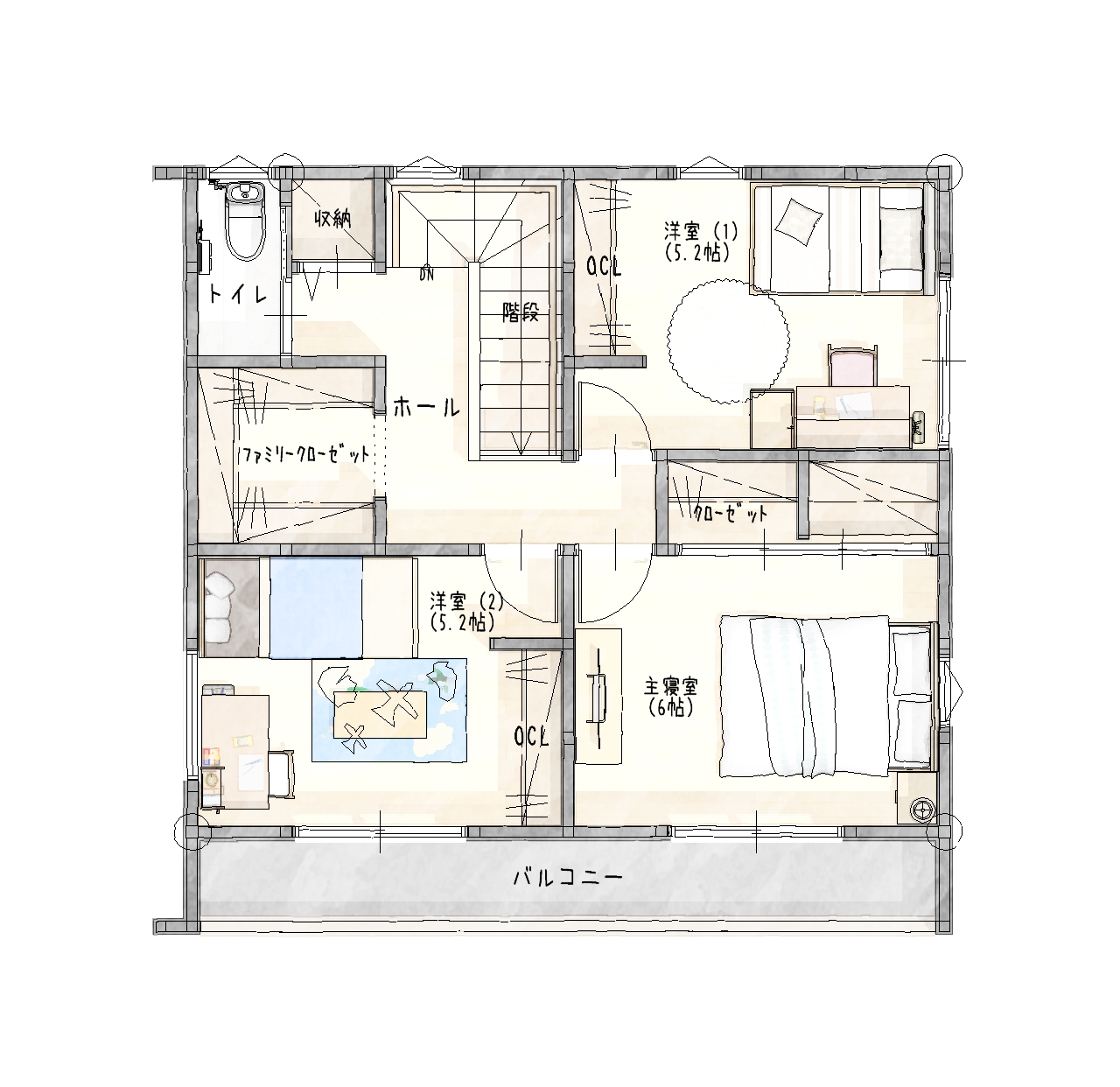 2階平面図
