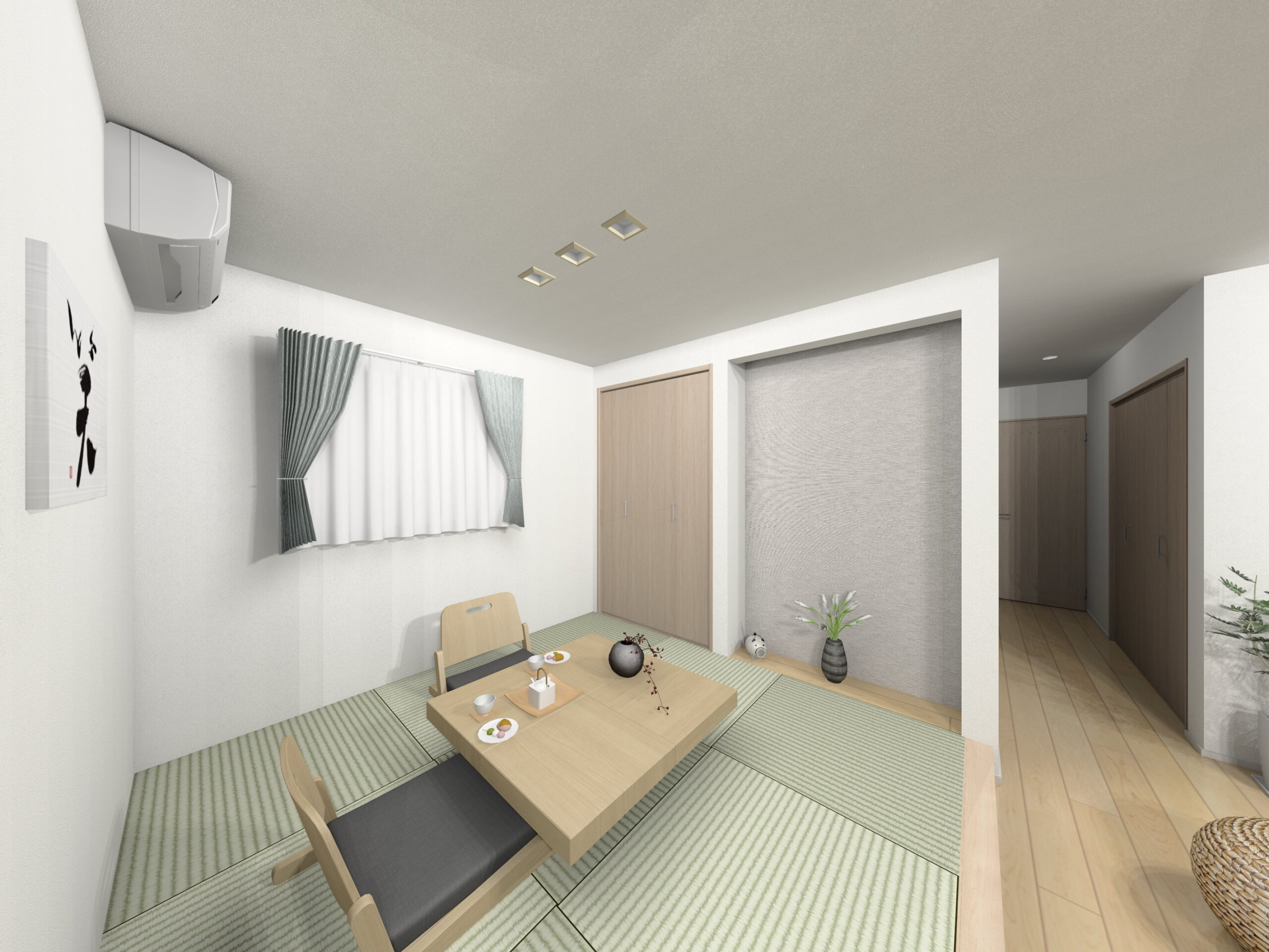 佐賀市新築建売住宅「OURS循誘1号地」和室パース
