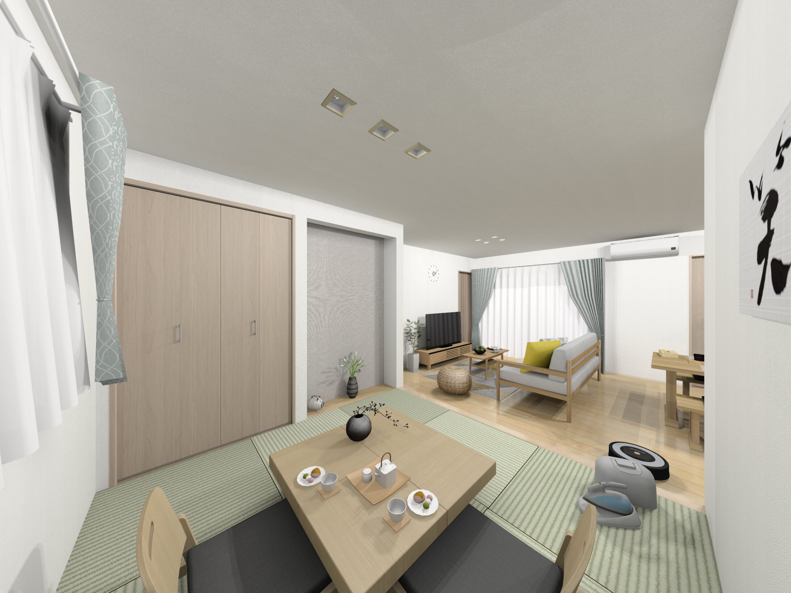 佐賀市新築建売住宅「OURS循誘1号地」和室パース