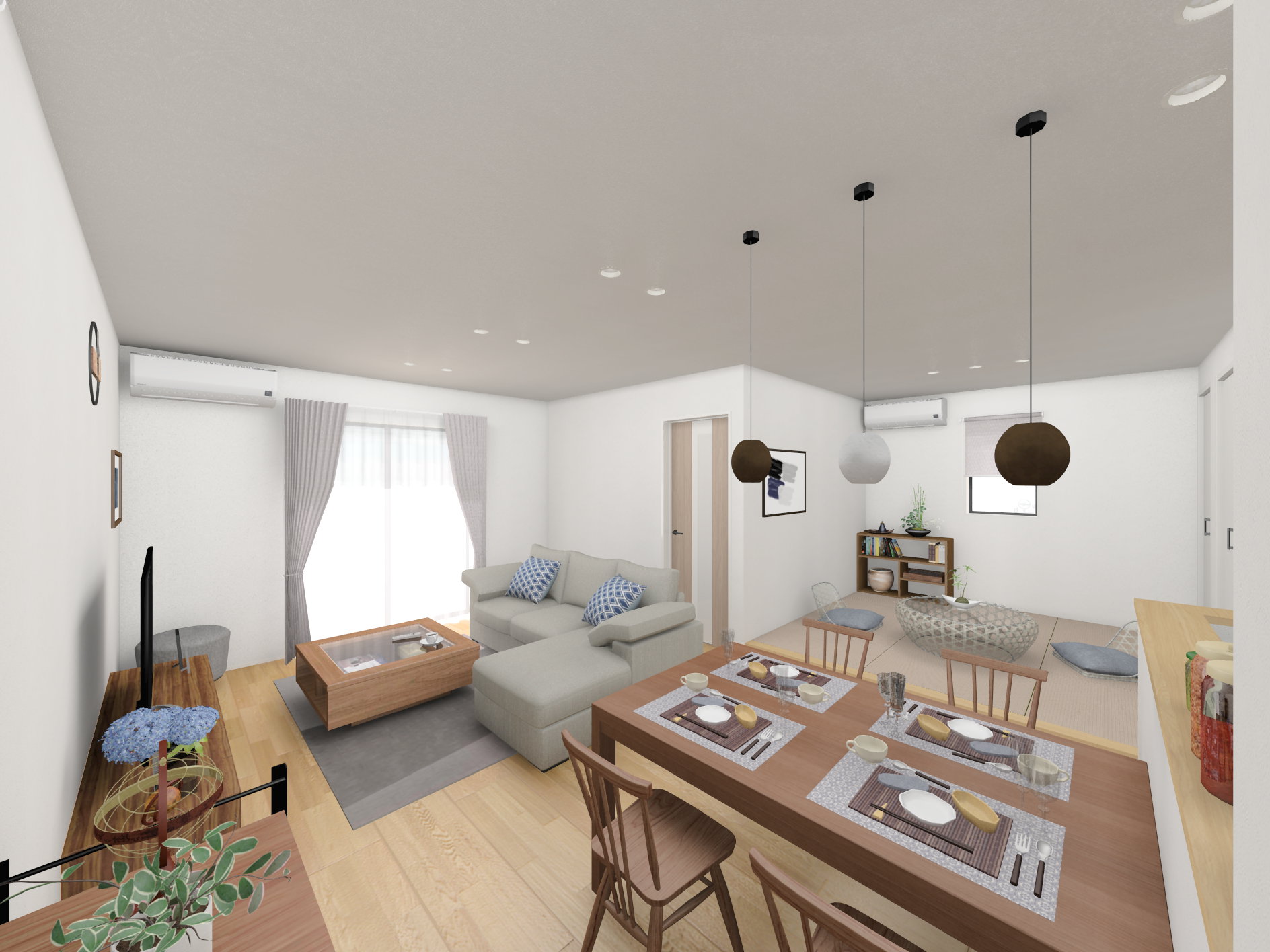 武雄市新築建売住宅「OURS川良6号地」LDK
