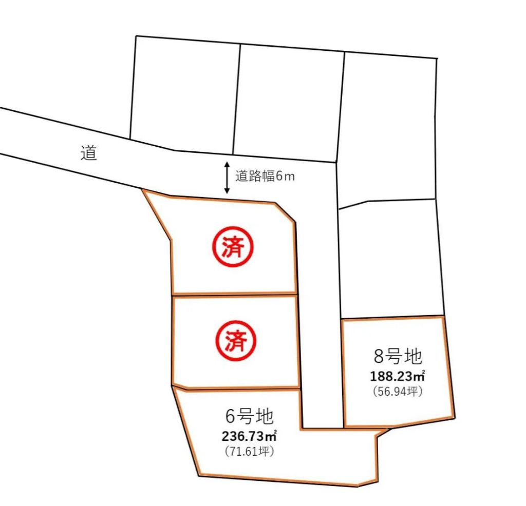 小郡 津古Ⅱ8号地【土地／建築条件なし】