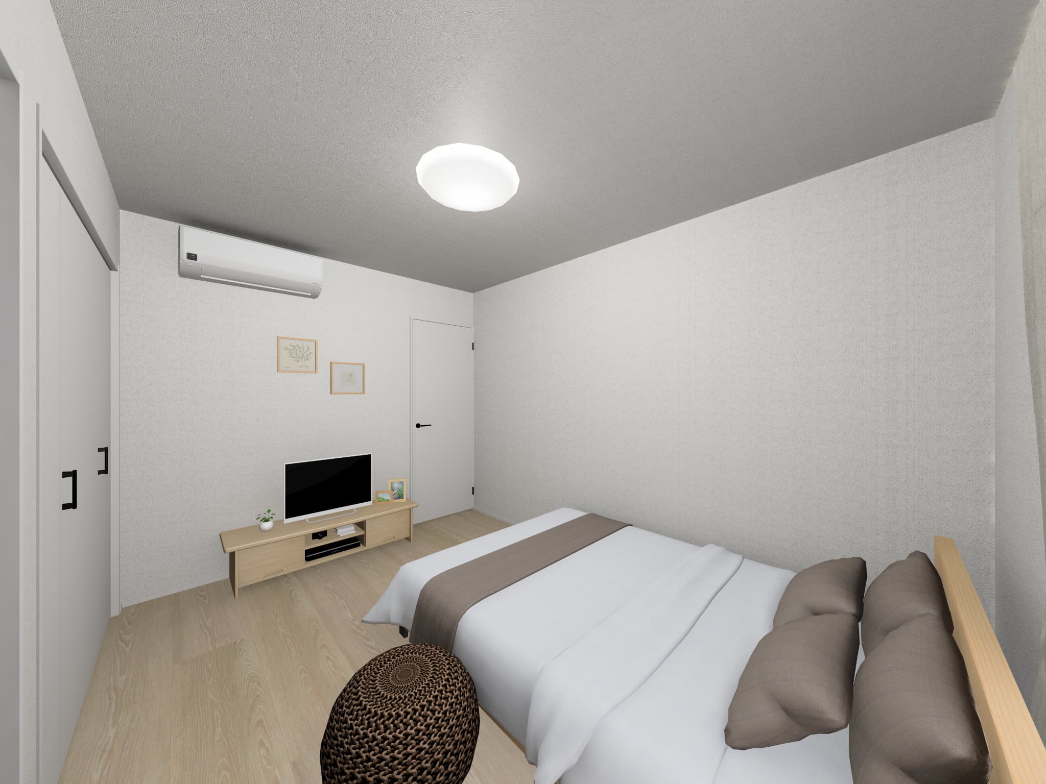 武雄市新築建売住宅「OURS中野Ⅲ2号地」主寝室