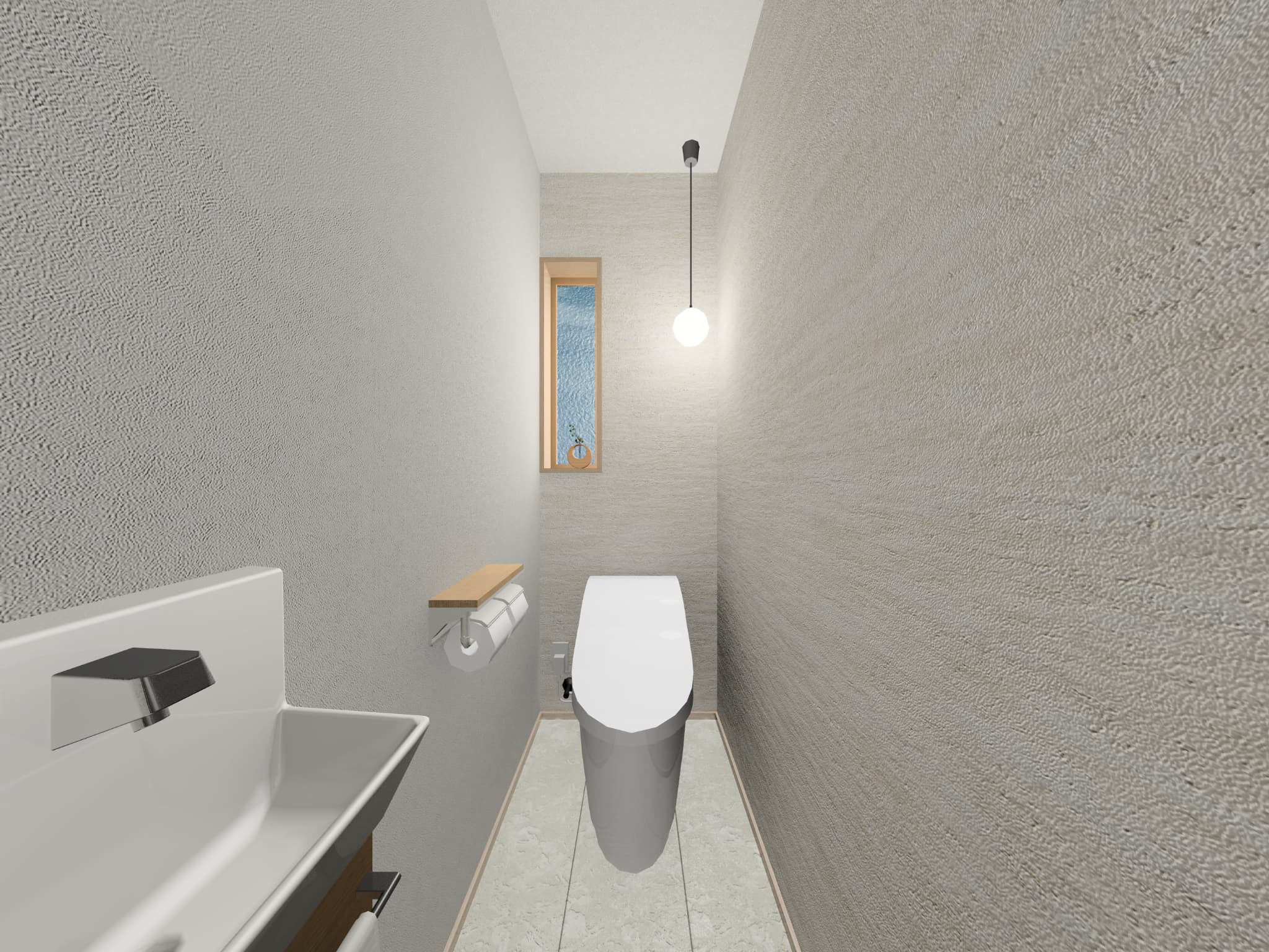 武雄市新築建売住宅「OURS中野Ⅲ1号地」1Fトイレ