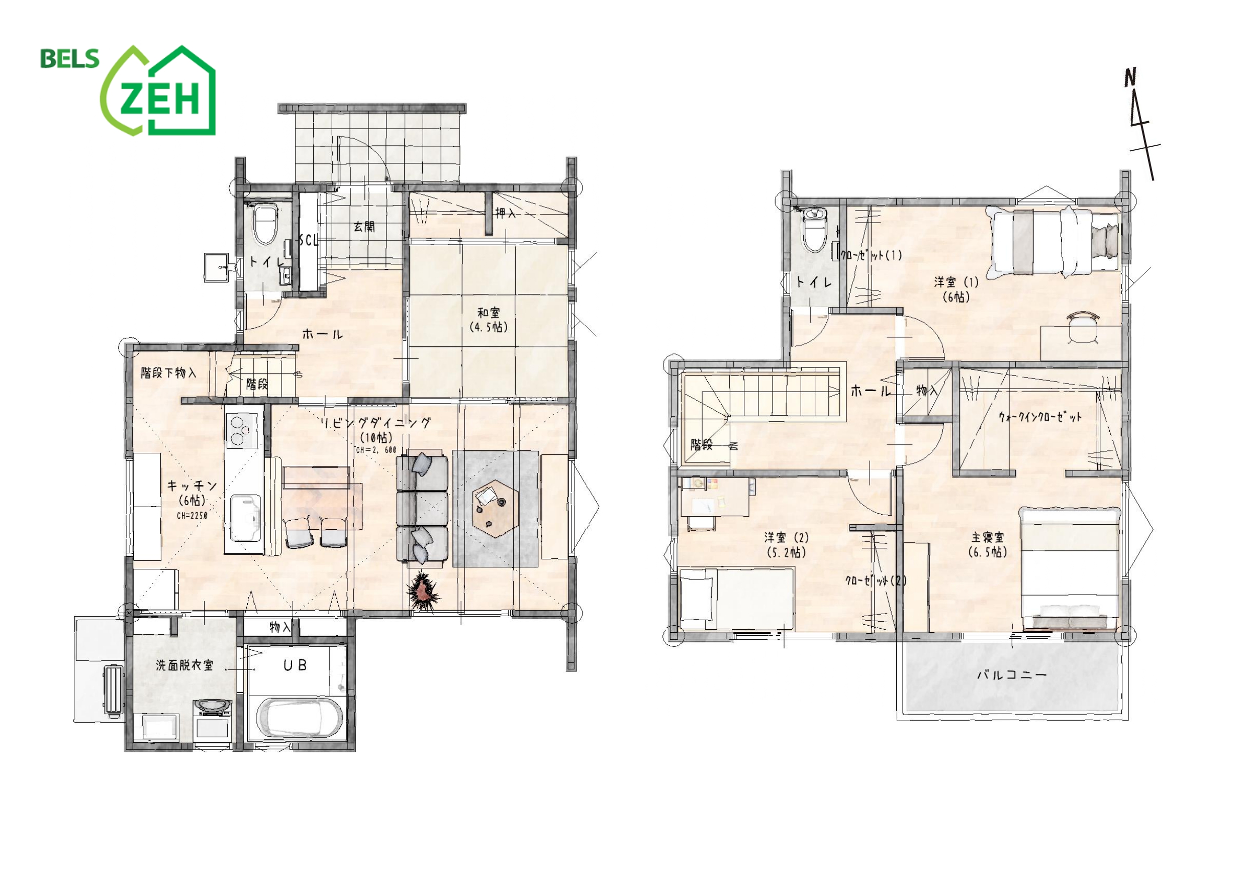 1・2F 図面三潴郡新築建売『OURS大木町』 三潴郡新築建売『OURS大木町』