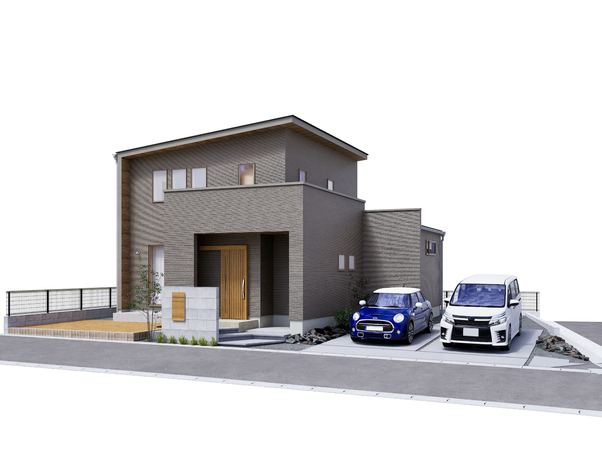 武雄市新築建売住宅「OURS中野Ⅲ1号地」外観