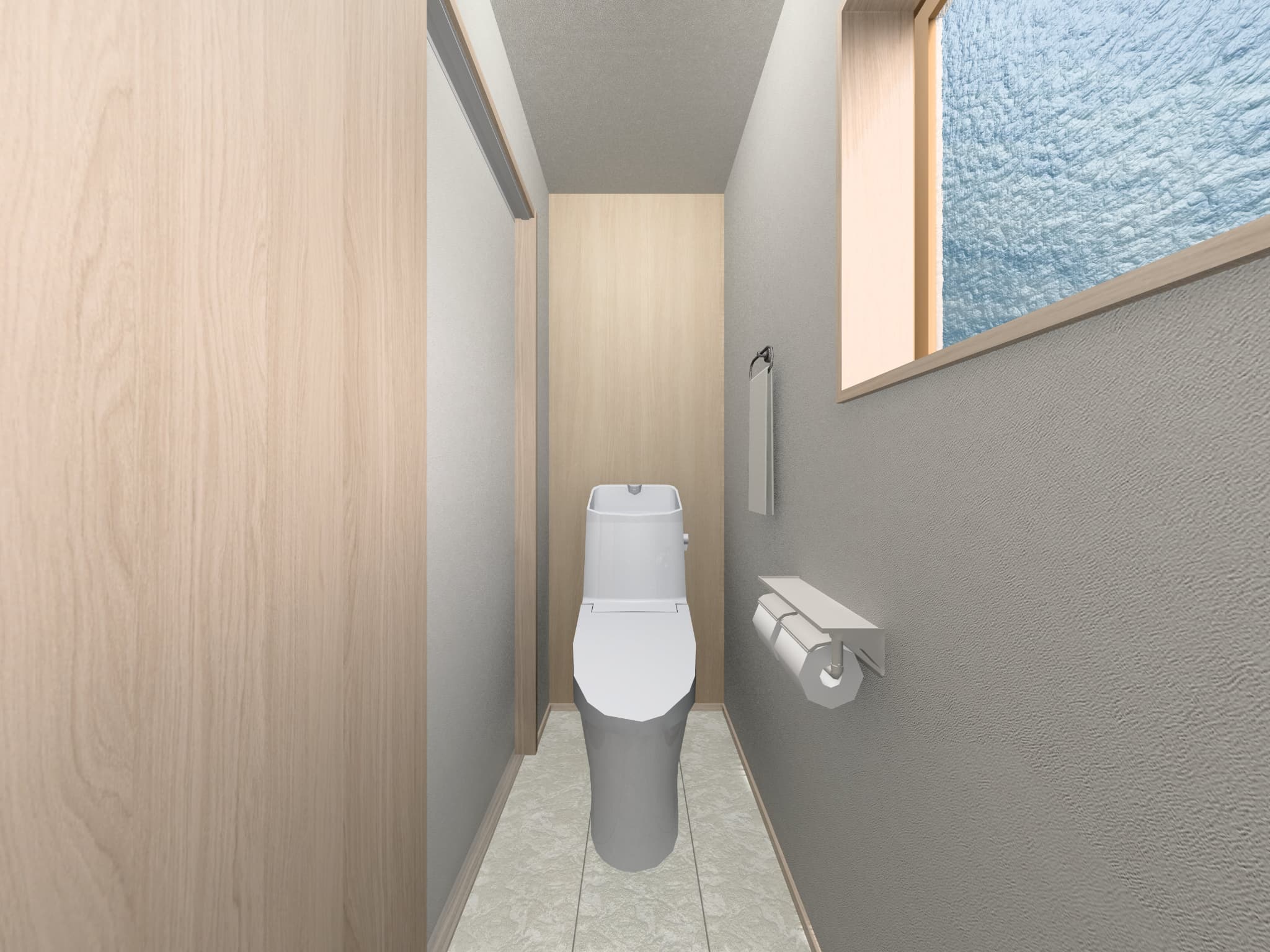 武雄市新築建売住宅「OURS中野Ⅲ1号地」2Fトイレ