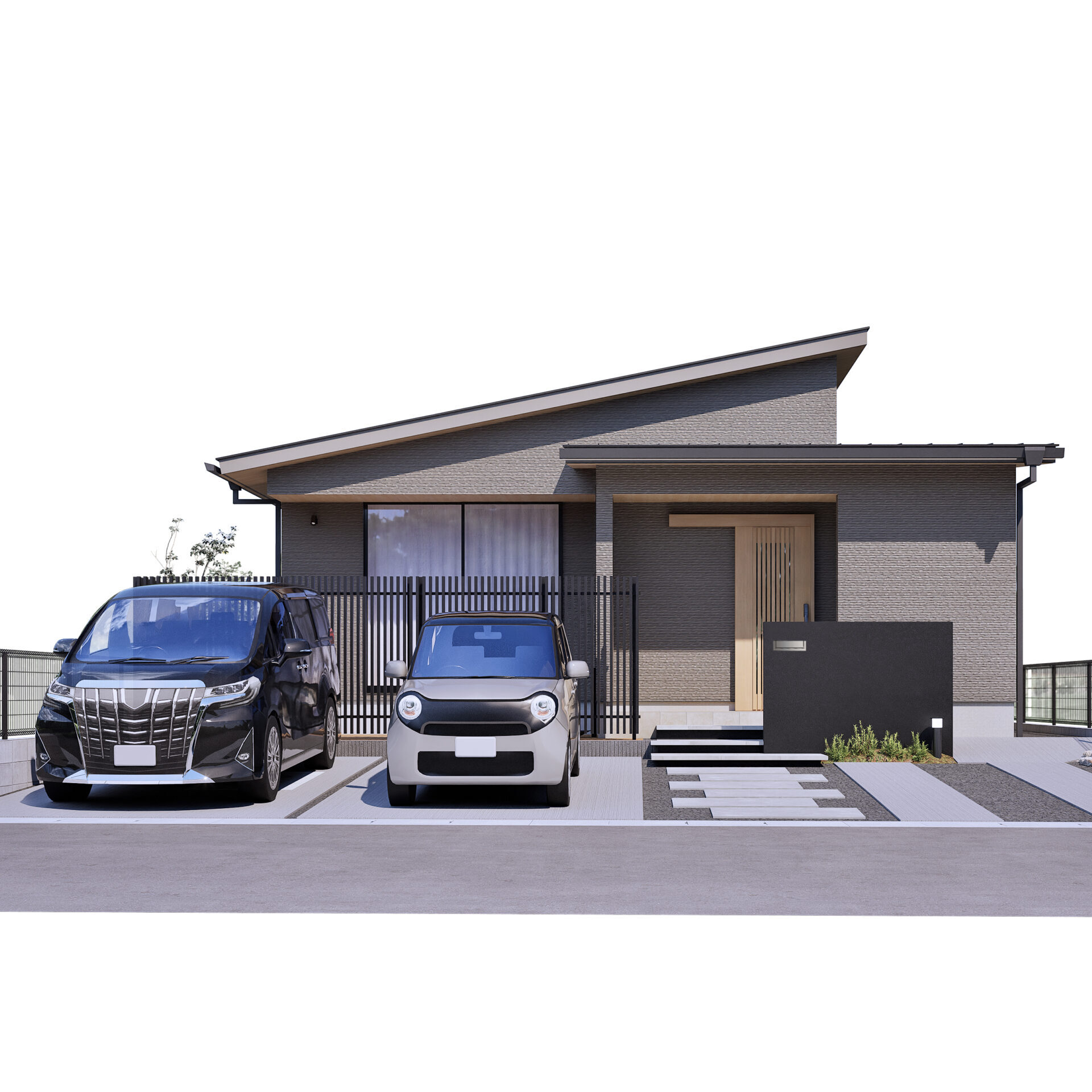 小城市新築建売住宅「OURS桜岡Ⅲ1号地」外観