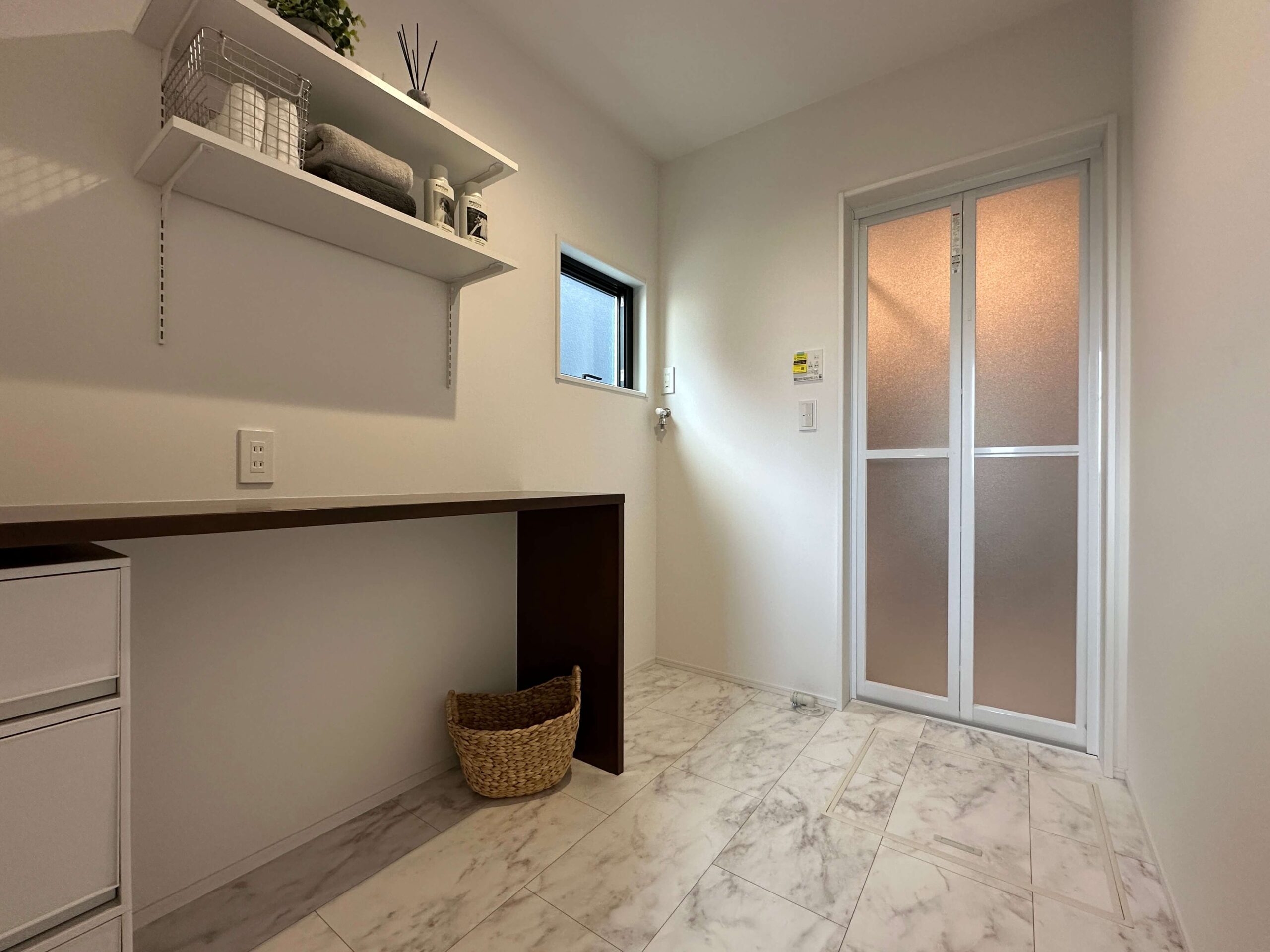 佐賀市新築建売住宅「OURS大和Ⅲ１号地」洗面脱衣室