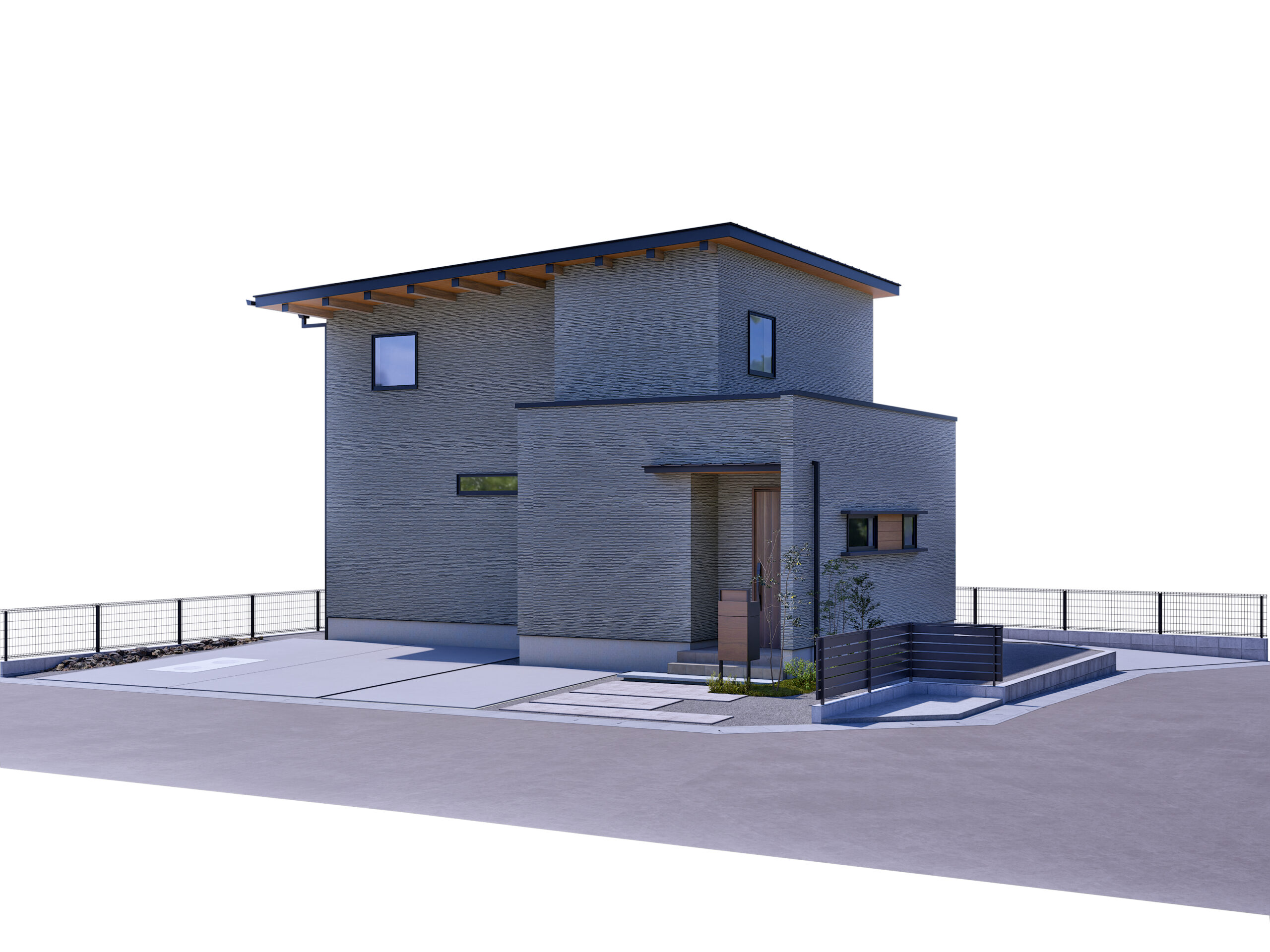 小城市新築建売住宅「OURS桜岡Ⅲ３号地」外観