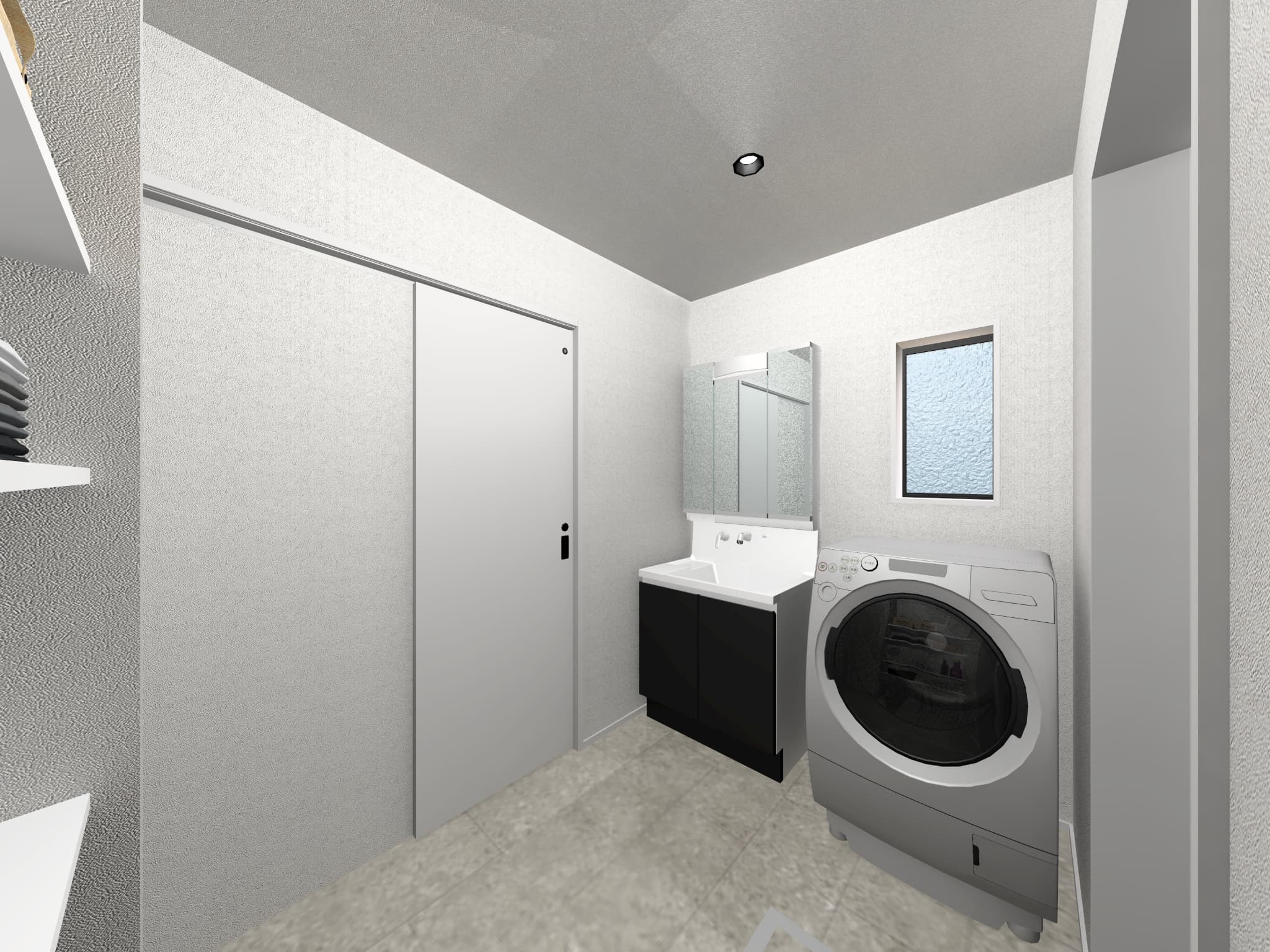 武雄市新築建売住宅「OURS中野Ⅲ2号地」洗面脱衣室