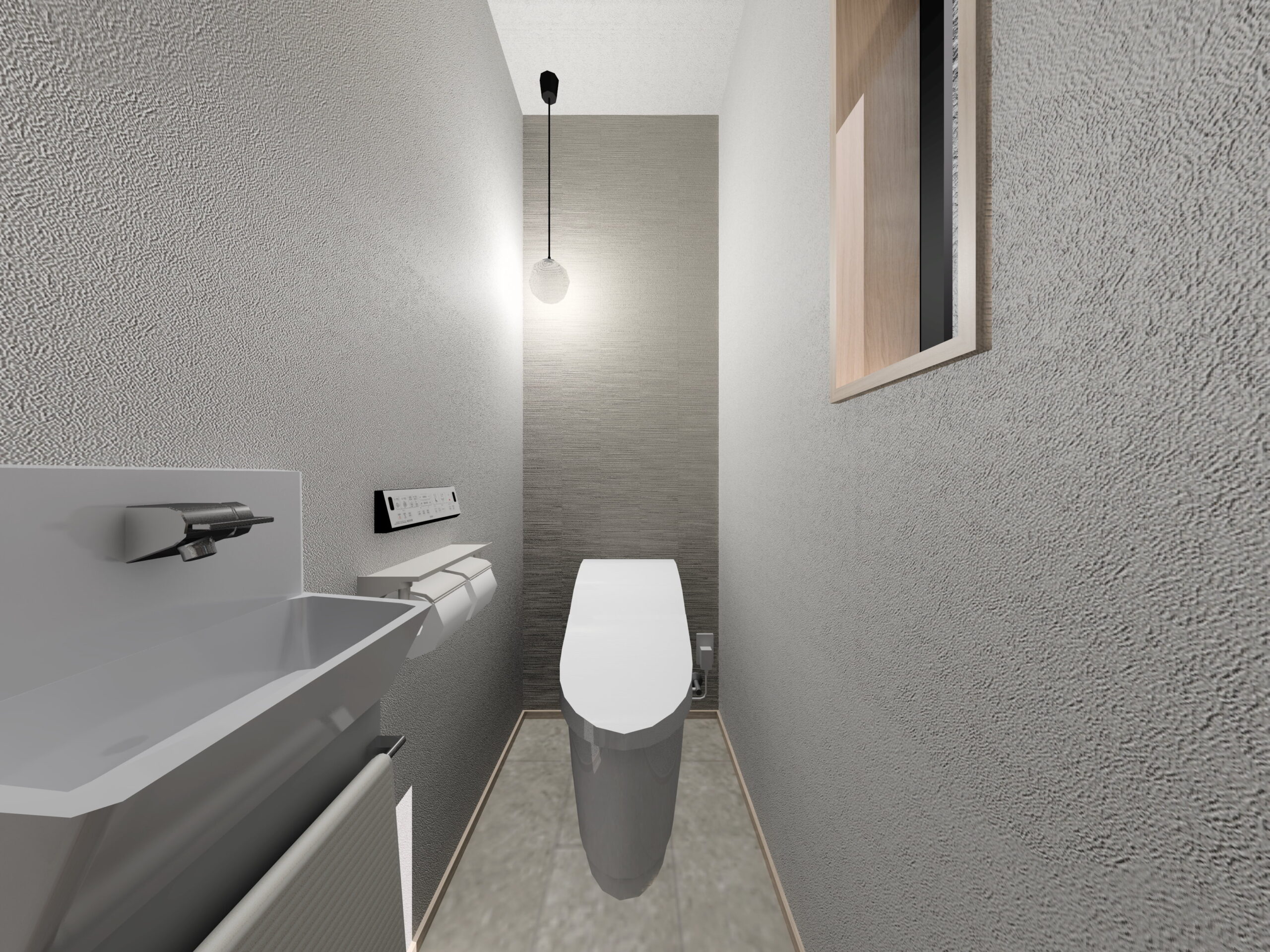 小城市新築建売住宅「OURS桜岡Ⅲ4号地」トイレ